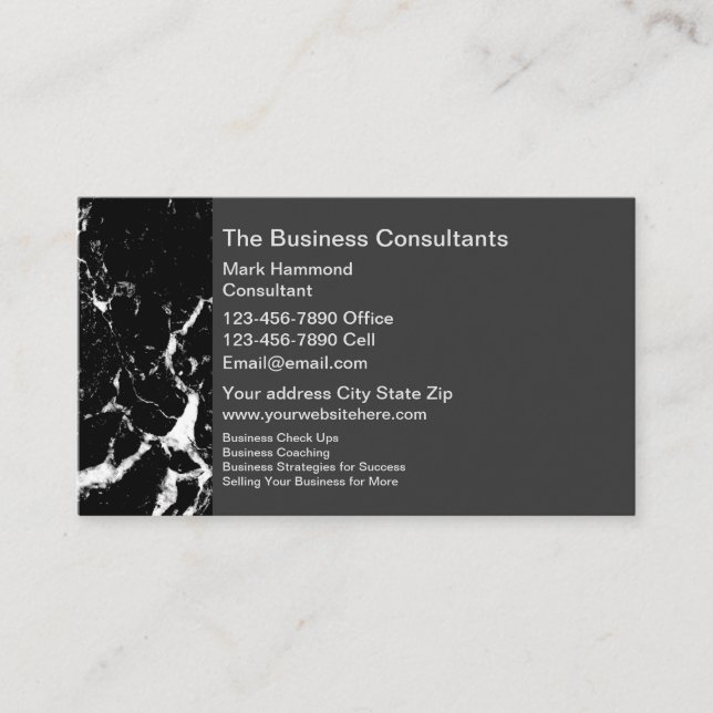 Professional Business Consultant Card (Front)