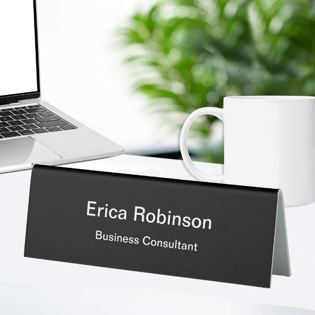 Professional Business Consultant Desk Name Plaque (Creator Uploaded)