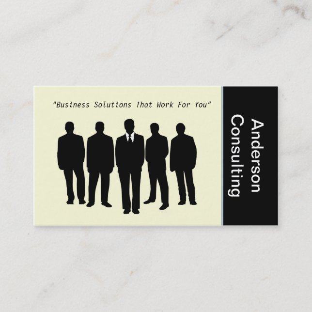 Professional Business Consultants Business Card (Front)