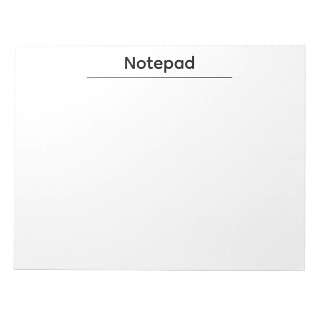Professional Business Custom  Notepad (Front)