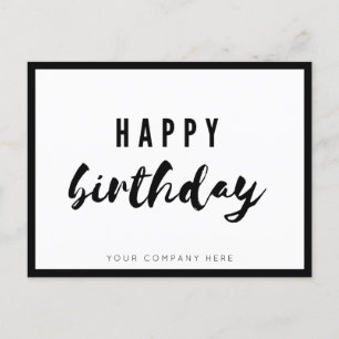 Professional Business Employee Happy Birthday  Postcard