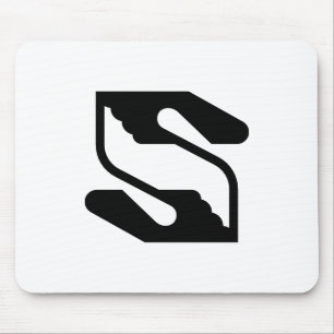 Professional Business Handshake Letter S Mouse Mat