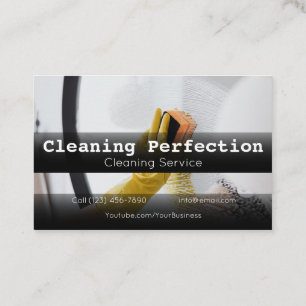 Professional Business Home Cleaning Service Business Card
