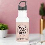Professional Business logo Blush Pink Branded  532 Ml Water Bottle<br><div class="desc">Stay stylish and hydrated with our Professional Business Logo Blush Pink Branded Stainless Steel Water Bottle. This sleek, durable water bottle features a chic blush pink finish and can be customised with your logo, making it a perfect promotional item or corporate gift. Ideal for the office, gym, or outdoor activities,...</div>
