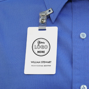 Professional business logo Company Employee Staff ID Badge