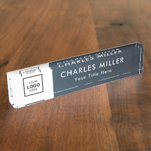 Professional business logo Desk Nameplate
