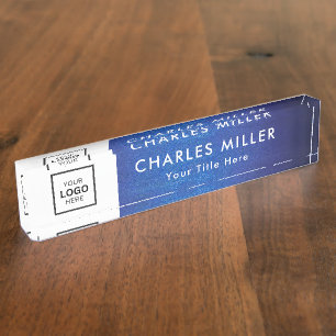 Professional business logo Desk Nameplate