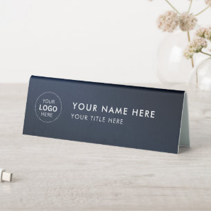 Professional business logo Desk Nameplate