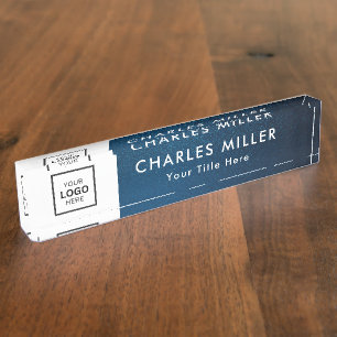 Professional business logo Desk Nameplate
