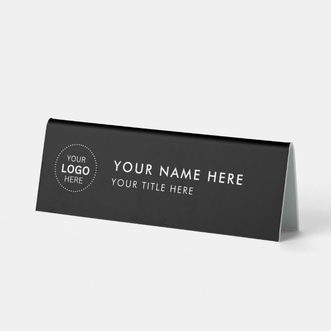 Professional business logo Desk Nameplate (Front)