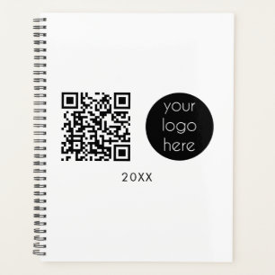 Professional Business Logo QR Code & Text 2024 Planner
