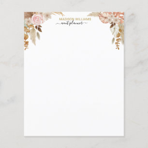 Professional Business Name Boho Florals Stationery