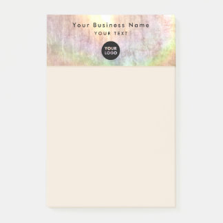 Professional Business Neutral Coloured Logo 4x6 Post-it Notes