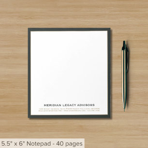Professional Business Notepad