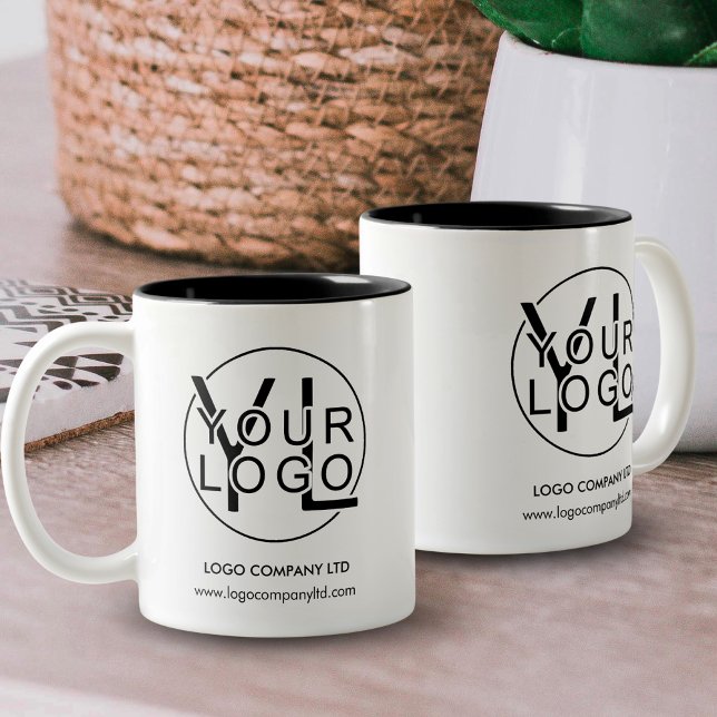 Professional Business Promotional Corporate Logo Two-Tone Coffee Mug (Creator Uploaded)