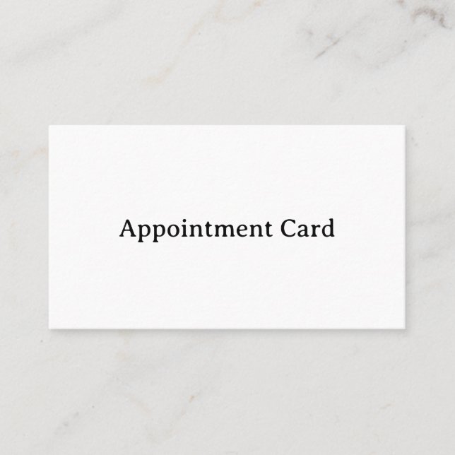 Professional Business Squared 3.5" x 2" Flat Appointment Card (Front)