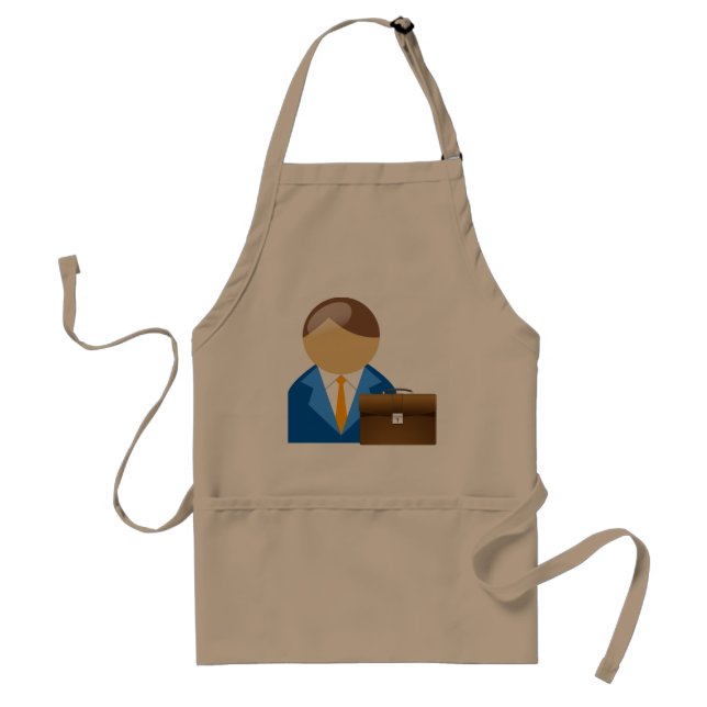 Professional Businessman Icon with Briefcase Standard Apron (Front)