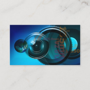 Professional Camera Lens Viewfinder Photography Business Card