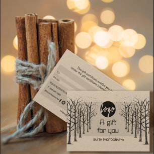 Professional Camera Photographer Gift Certificate