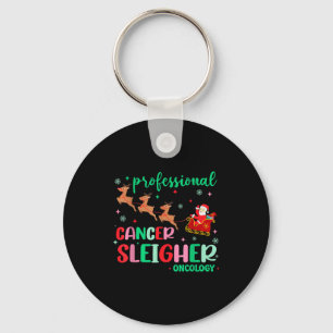 Professional Cancer Sleigher Oncology Nurse Christ Key Ring