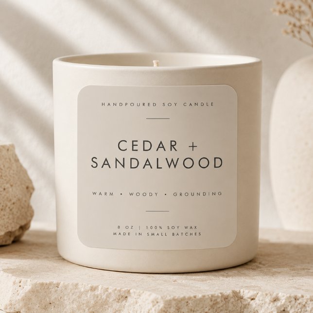 Professional Candle Small Business Branding Label (Creator Uploaded)
