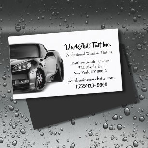 Professional Car Auto Window Tint Service Business Card