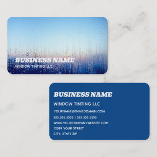 Professional Car Solar Window Tinting Business Card