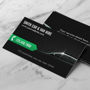 Professional Car & Van Hire Business Card