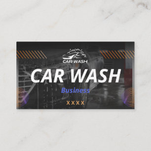 Professional Car Wash & Detailing - Pressure Wash Business Card