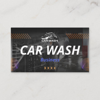 Professional Car Wash & Detailing - Pressure Wash Business Card