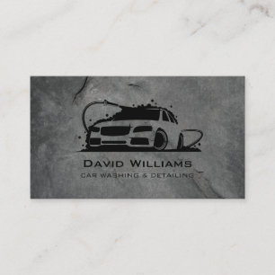 Professional Car Washing and Auto Detailing Business Card