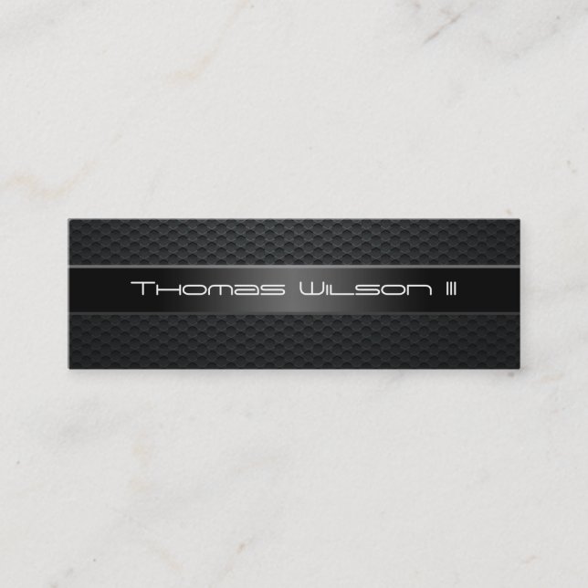 Professional Carbon Fibre Slim Business Cards (Front)