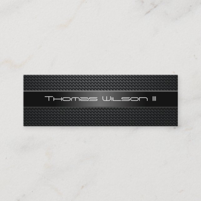 Professional Carbon Fibre Slim Business Cards (Front)