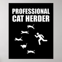 Professional Cat Herder Funny Herding Cats