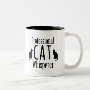 Professional Cat Whisperer Two-Tone Coffee Mug
