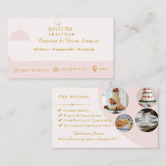 Professional Catering Business Card