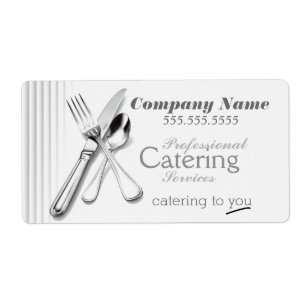 Professional Catering Services Custom Labels