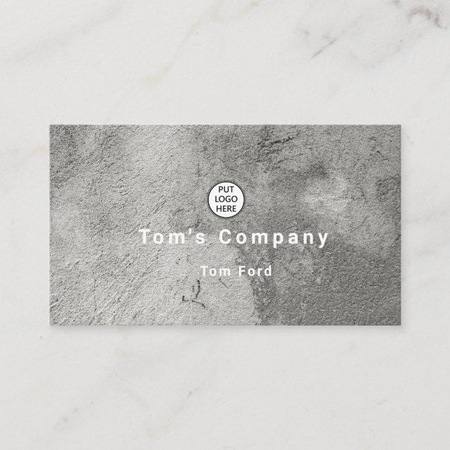 Professional cement Logo Design Business Card (Front)