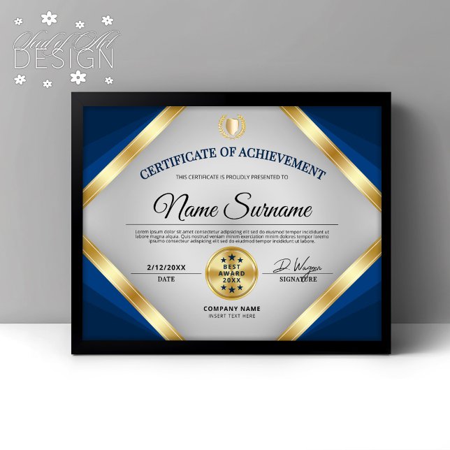 Professional Certificate Award of Achievement (Creator Uploaded)