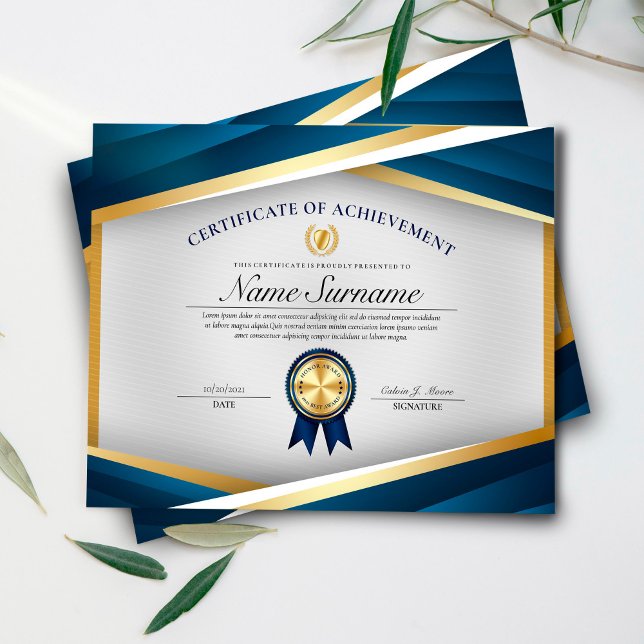 Professional Certificate of Achievement Award (Creator Uploaded)