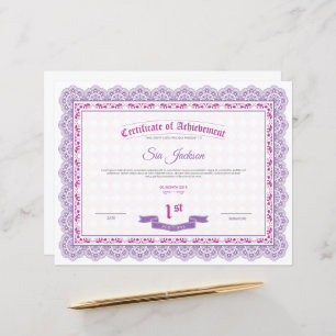 Professional Certificate of Achievement Template