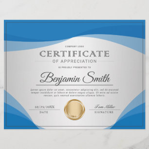 Professional Certificate of Appreciation Award Flyer