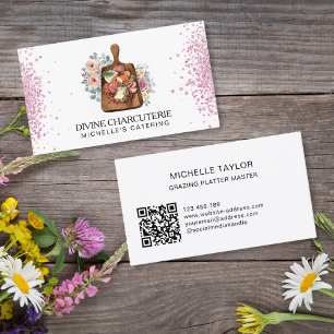 Professional Charcuterie Catering Grazing Board Business Card