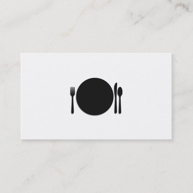 Professional Chef Business Card (Front)