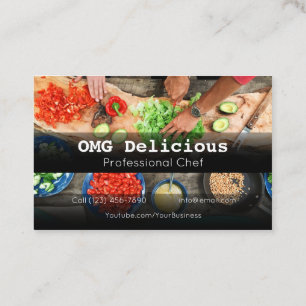 Professional Chef Cook Food Cooking Restaurant Business Card