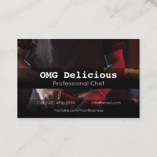 Professional Chef Cook Food Cooking Restaurant Business Card