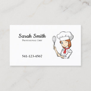 Professional Chef Food Catering Service Business Card