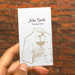 Professional Chef & Wine Business Card