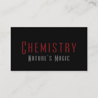 Professional Chemist Chemistry Business Cards