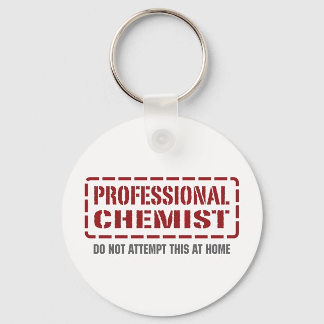 Professional Chemist Key Ring (Front)